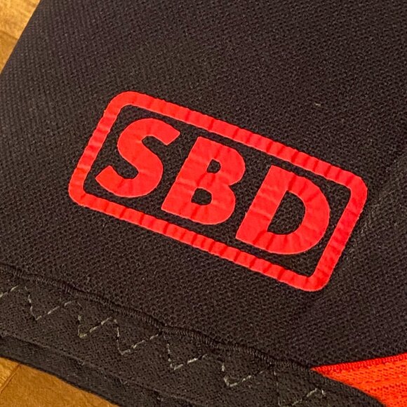 SBD Knee Sleeves Black Red Size L, Weightlifting Powerlifting Squat Deadlift Gym - Picture 6 of 6